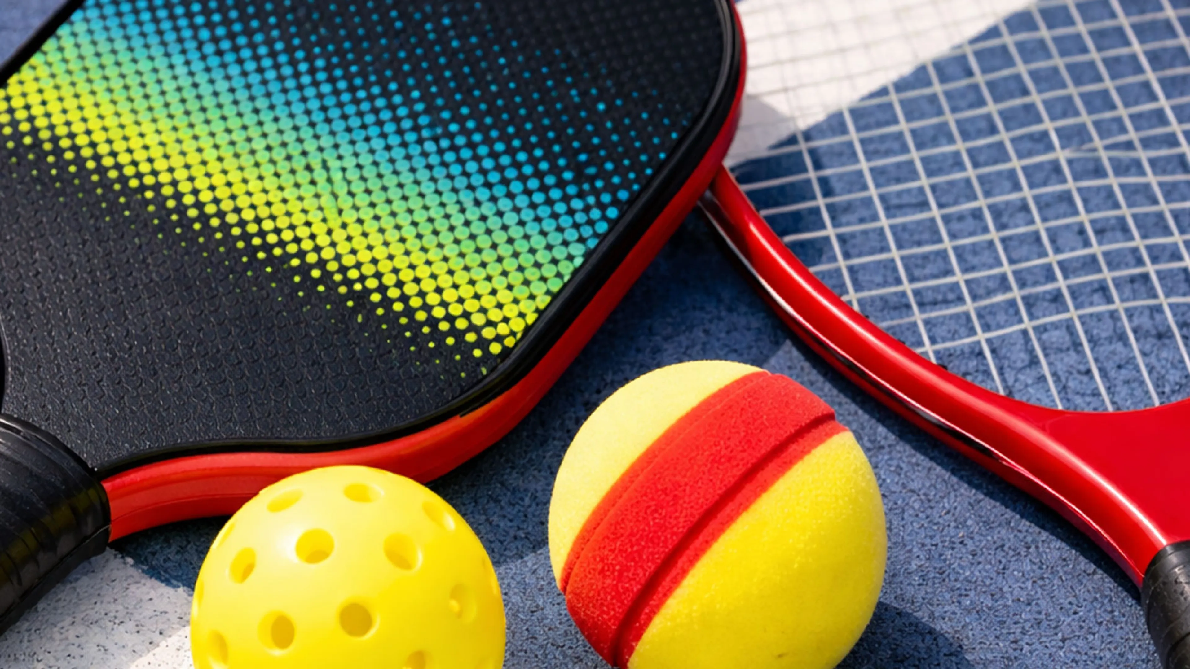 Pickleball and Typti rackets and balls