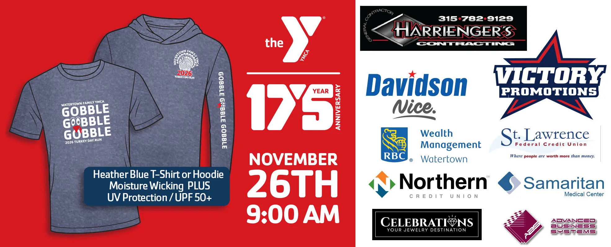 Shirt images and sponsor logos